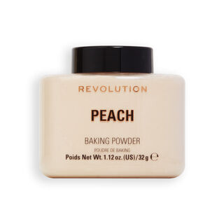 peach baking powder lid on