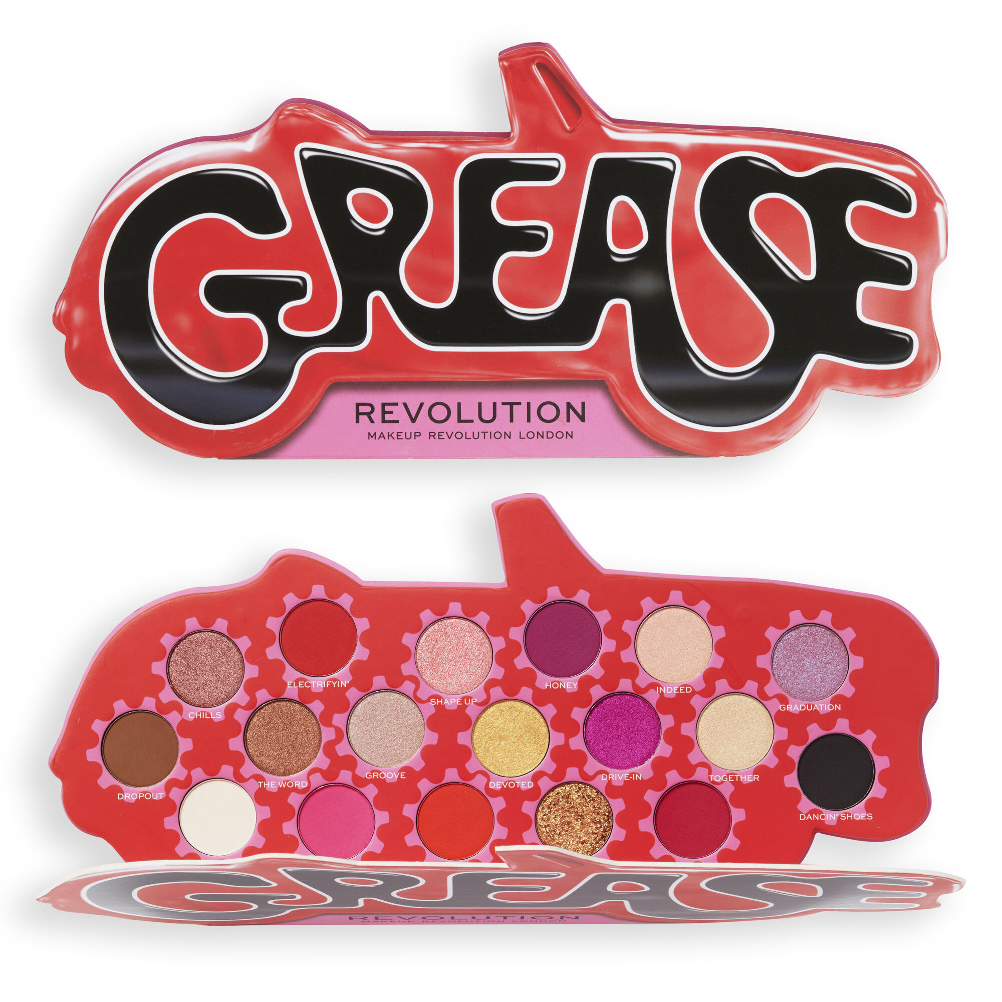 Grease x Makeup Revolution It's the Word Eyeshadow Palette Revolution