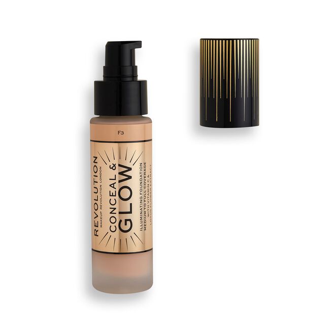 Makeup Revolution Conceal & Glow Foundation F3 (23ml)