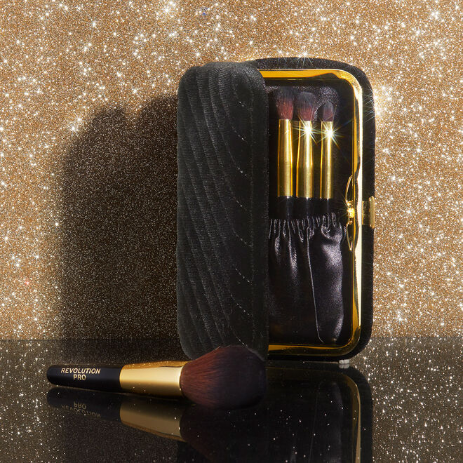 Revolution Pro Glam Mini Brush Set & Case