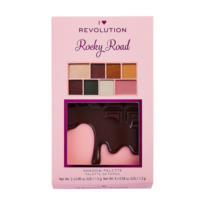 Rocky Road Mini Chocolate Palette Revolution Beauty Official Site chorus i love rocky road so won't you go and buy half a gallon, baby i love rocky road so have another triple scoop with me, ow. revolution beauty