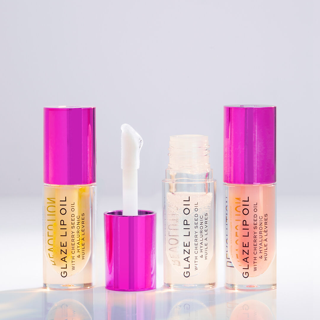 Makeup Revolution Glaze Lip Oil Glam Pink Revolution Beauty