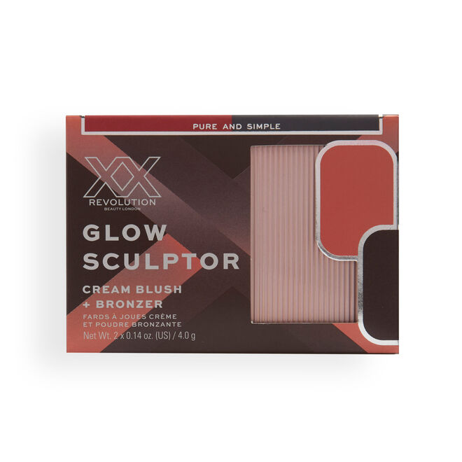 XX Revolution Glow Sculptor Cream Blush and Bronzer Pure and Simple Tan
