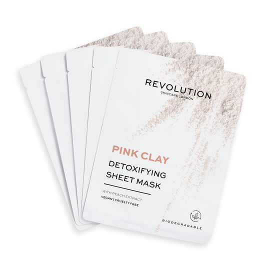 Revolution Skincare Pink Clay Detoxifying Sheet Mask