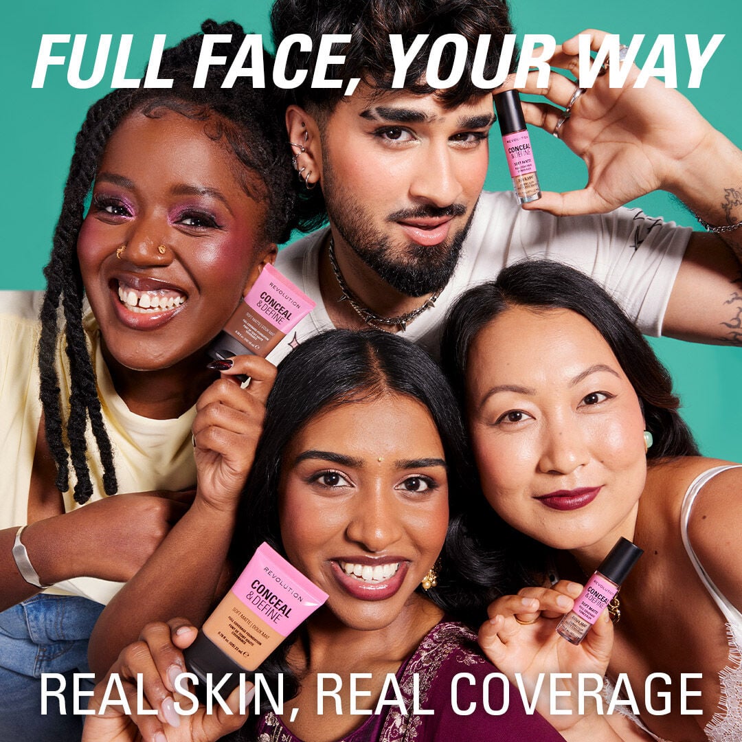 Revolution Conceal & Define Soft Matte Tube Foundation