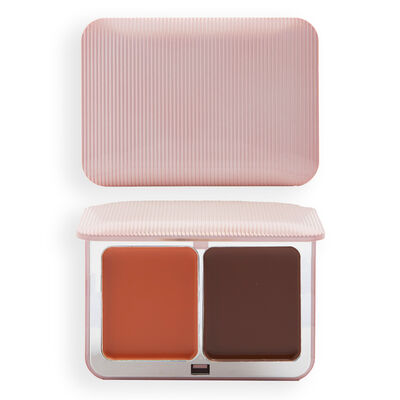 XX Revolution Glow Sculptor Cream Blush and Bronzer Rise and Fall Coral