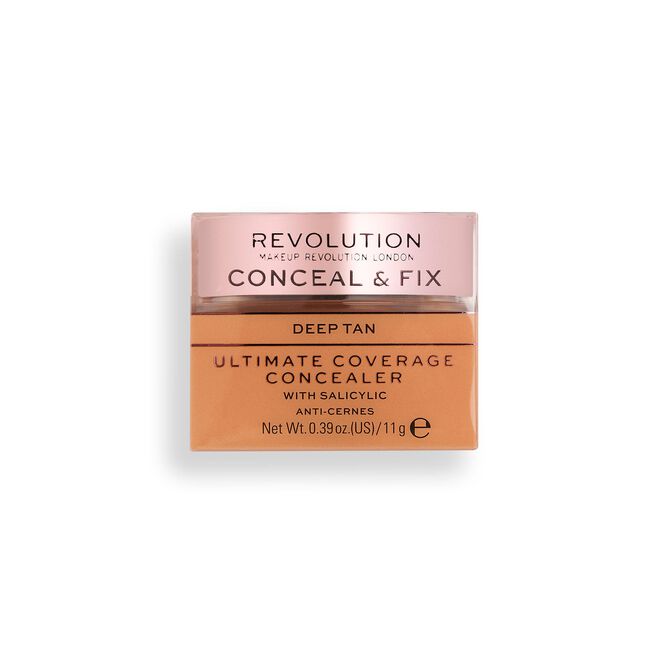Makeup Revolution Conceal & Fix Ultimate Coverage Concealer Deep Tan