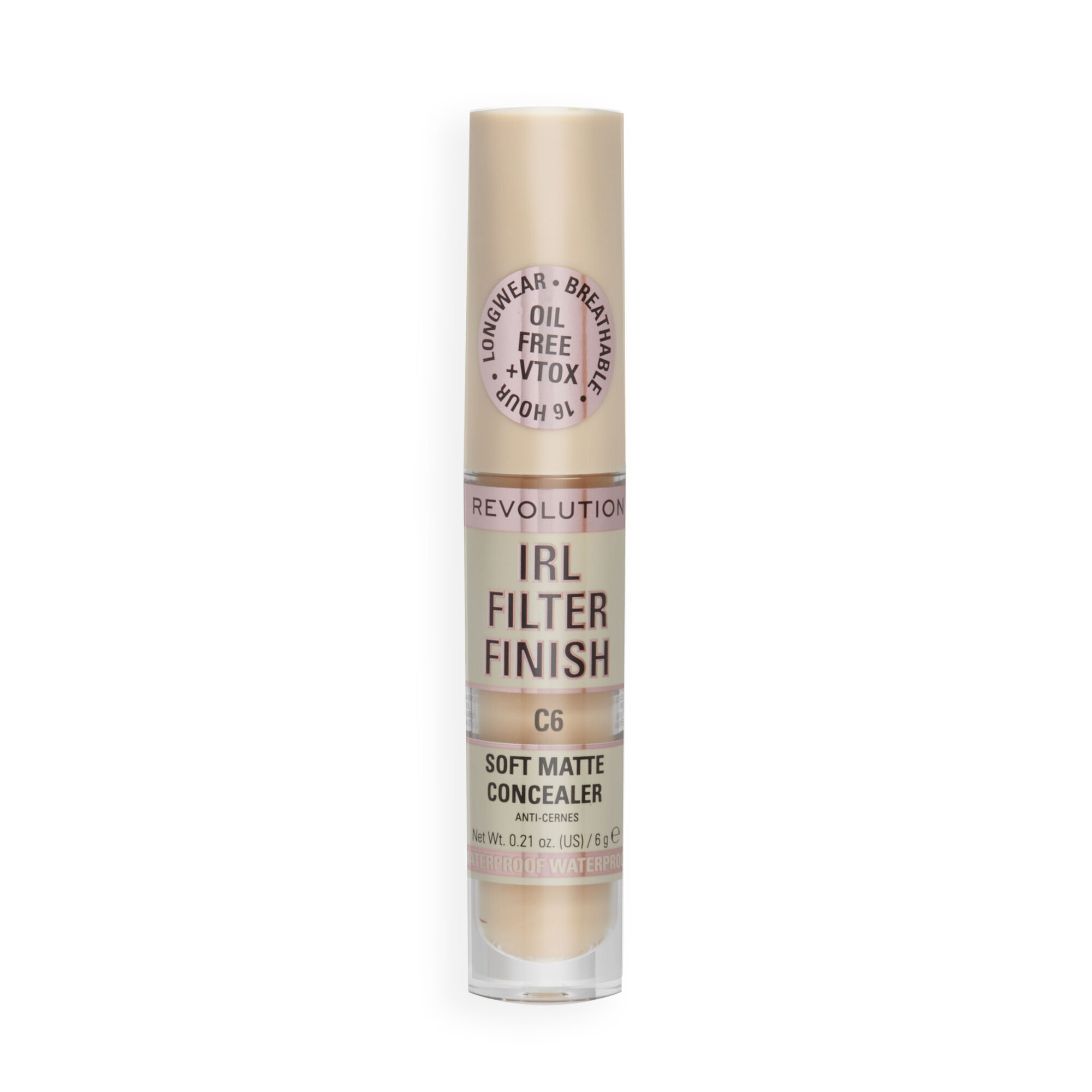 Revolution IRL Filter 16H Hydrating Full Coverage Concealer C6