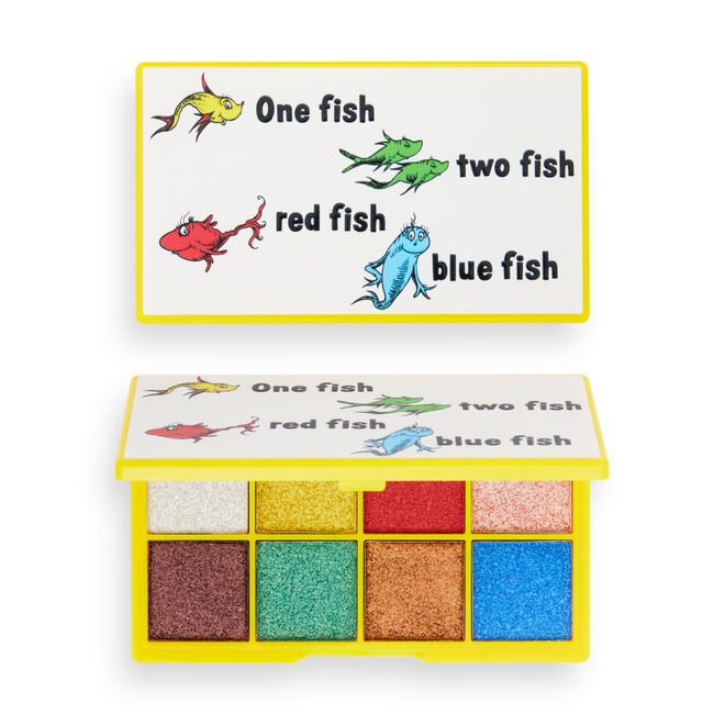 I Heart Revolution x Dr. Seuss One Fish Two Fish Red Fish Blue Fish Eyeshadow Palette