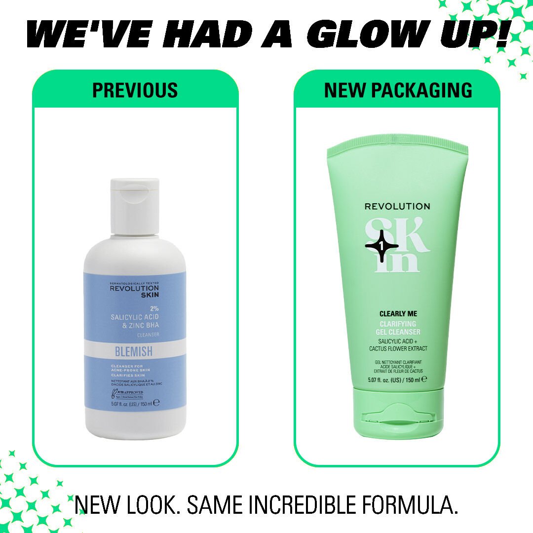 Revolution Skin Clearly Me 2% Salicylic Acid Clarifying Cleansing Gel