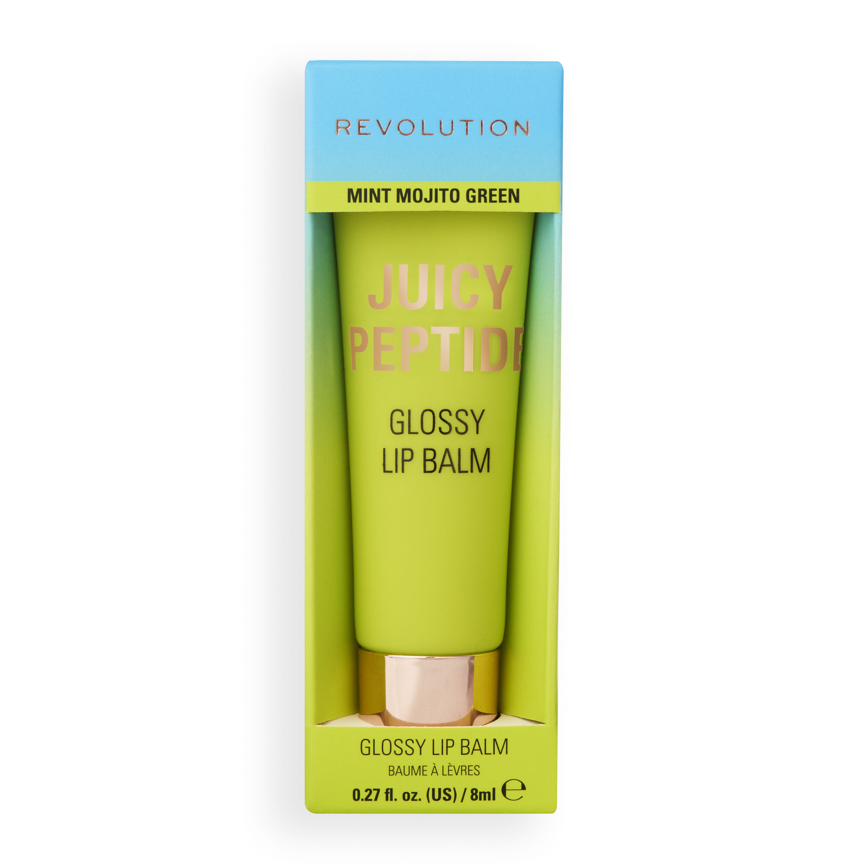 Revolution Juicy Peptide Lip Balm Mint Mojito Green