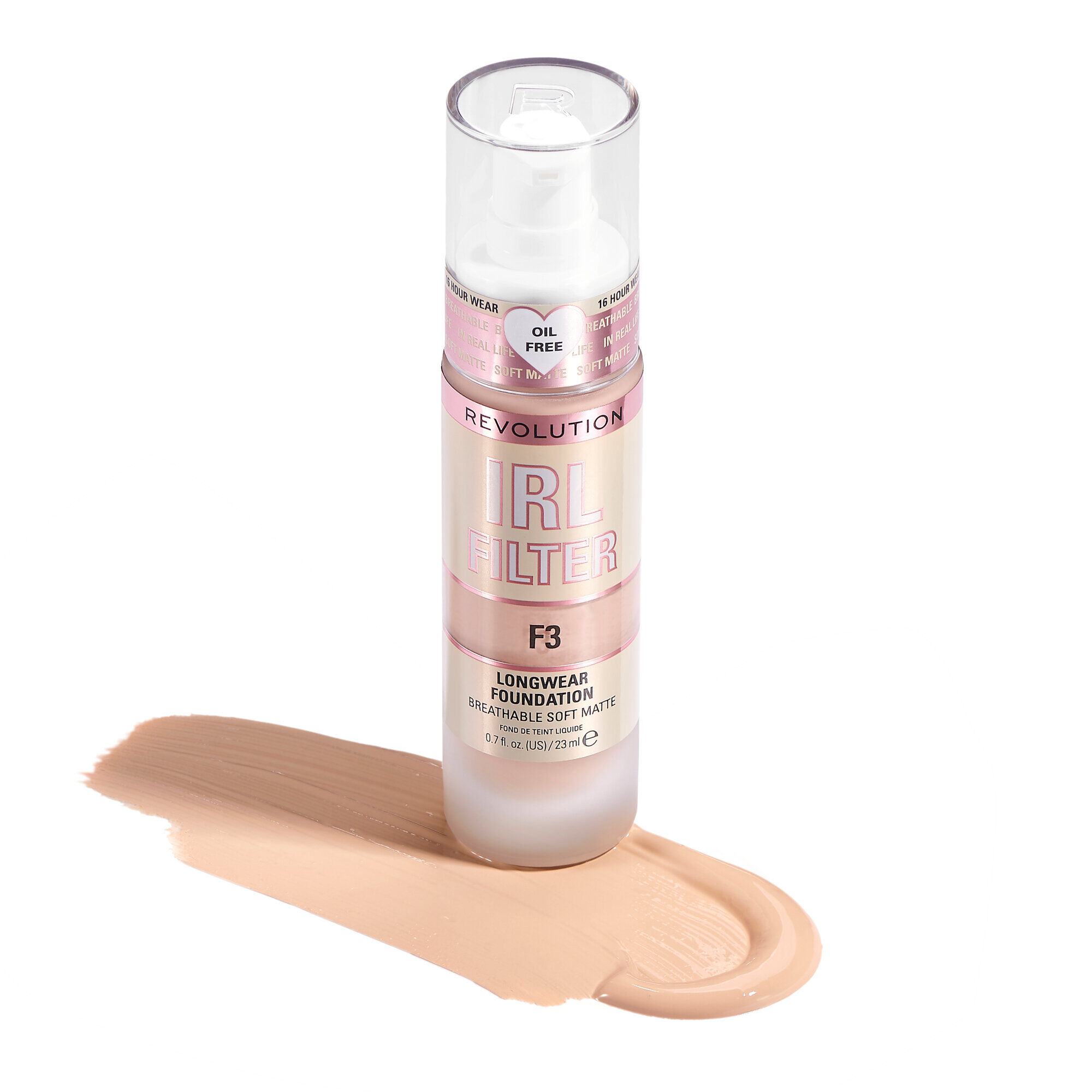 Revolution IRL Filter 16H Longwear Soft Matte Foundation F3