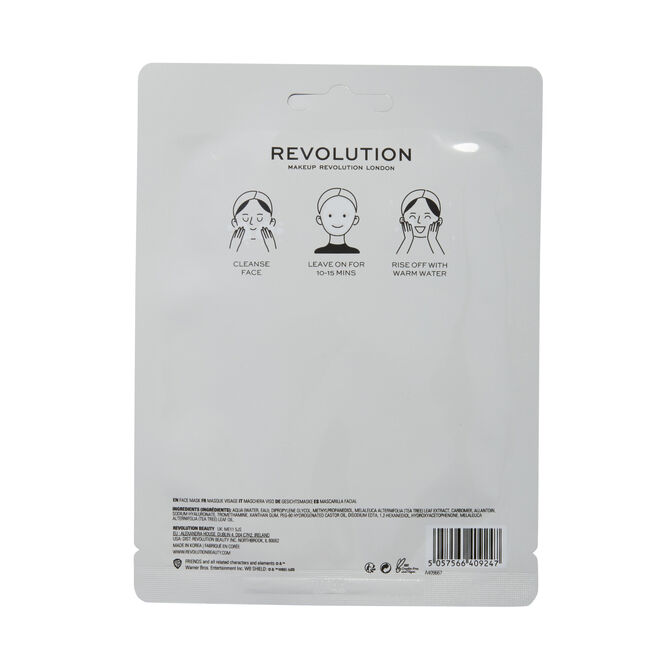 Friends X Makeup Revolution Ross Tea Tree Sheet Mask