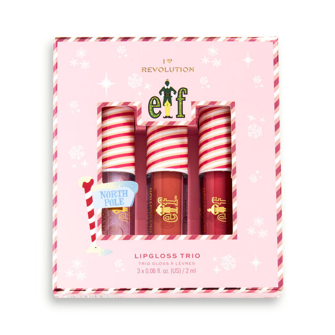 Elf™ x I Heart Revolution Candy Cane Forest Lip Gloss Trio