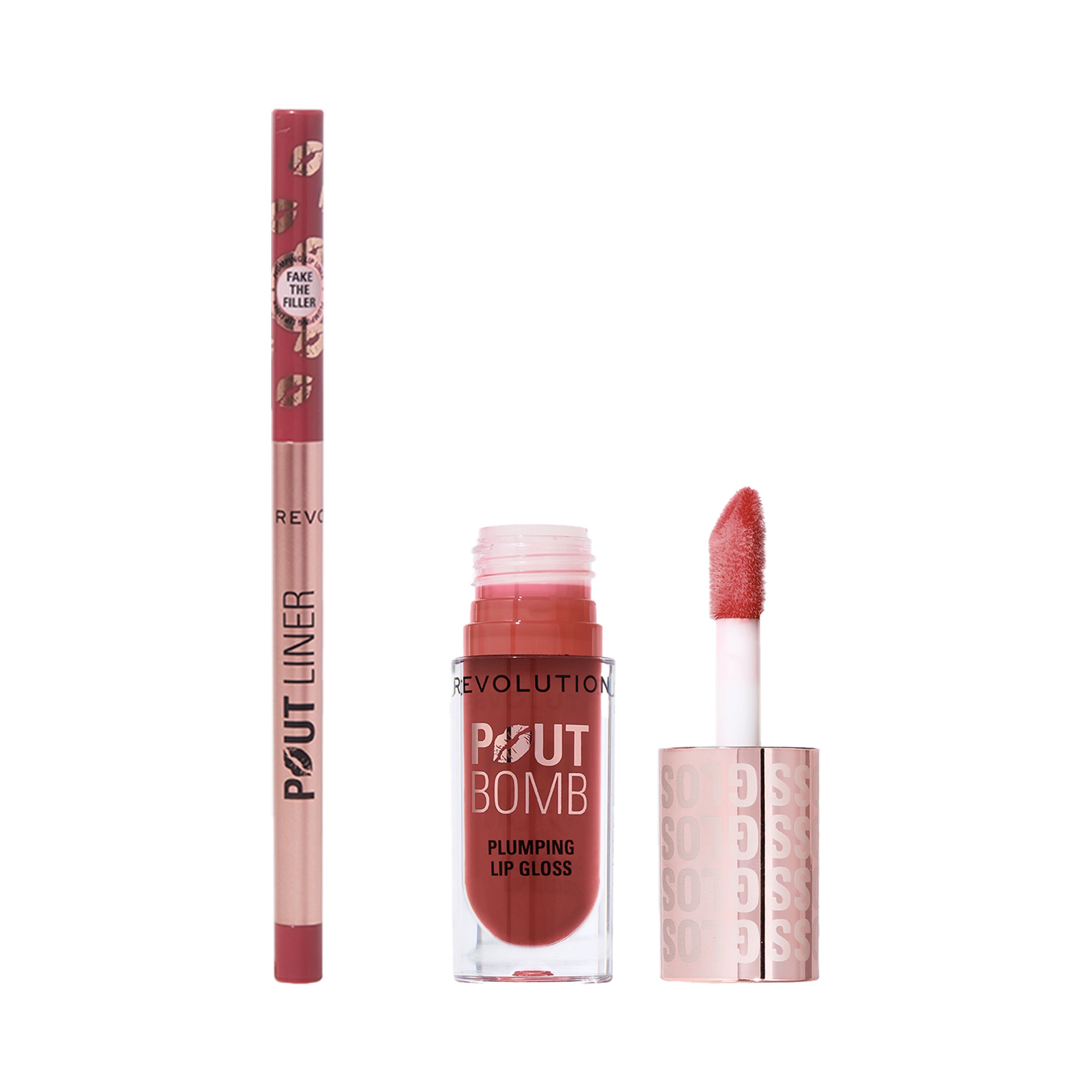 Revolution Pout Bomb Gloss &amp; Liner Duo