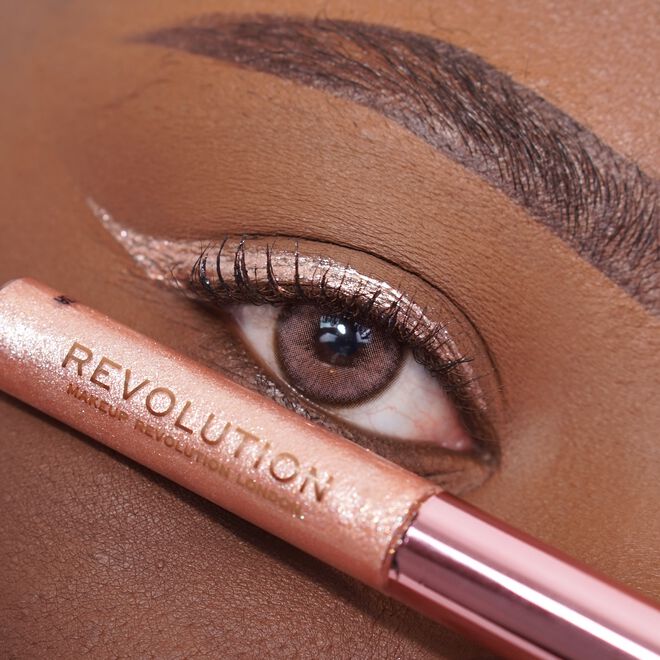 Makeup Revolution Super Flick Liquid Eyeliner Rose Gold