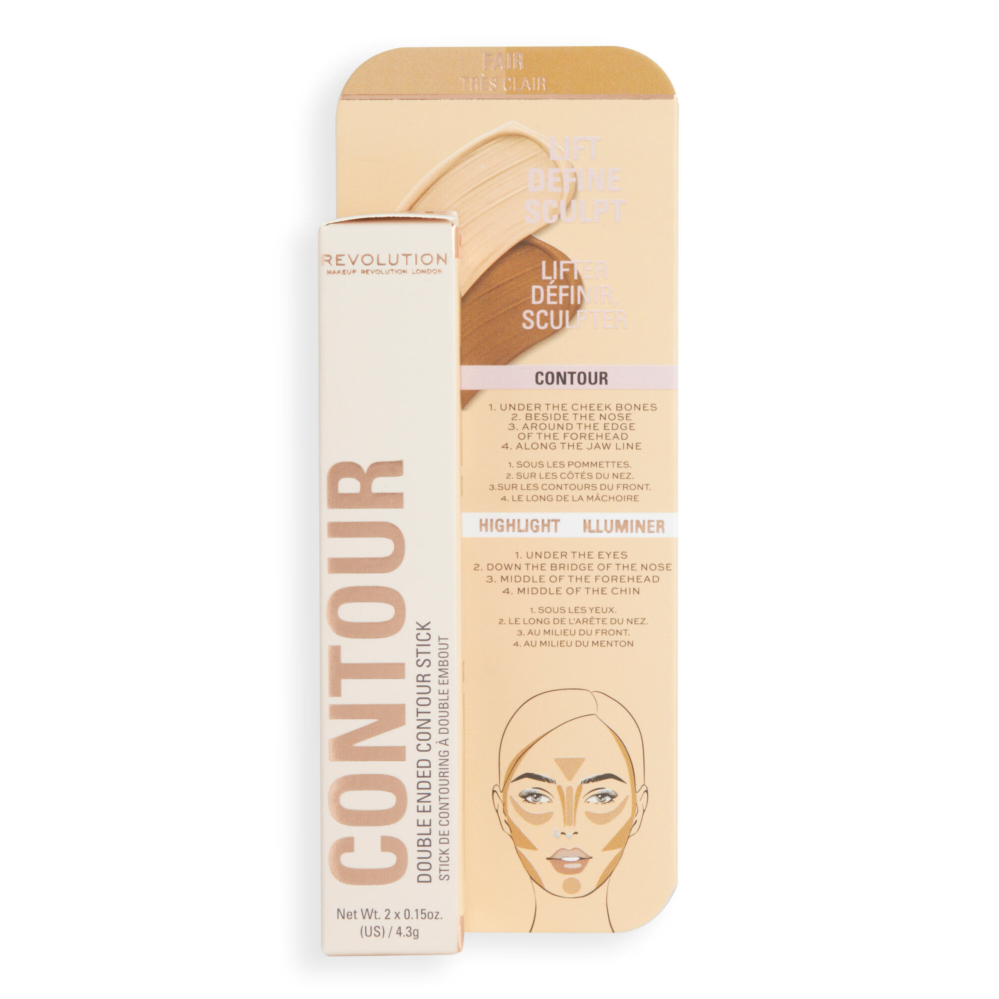Makeup Revolution Fast Base Contour Stick Fair