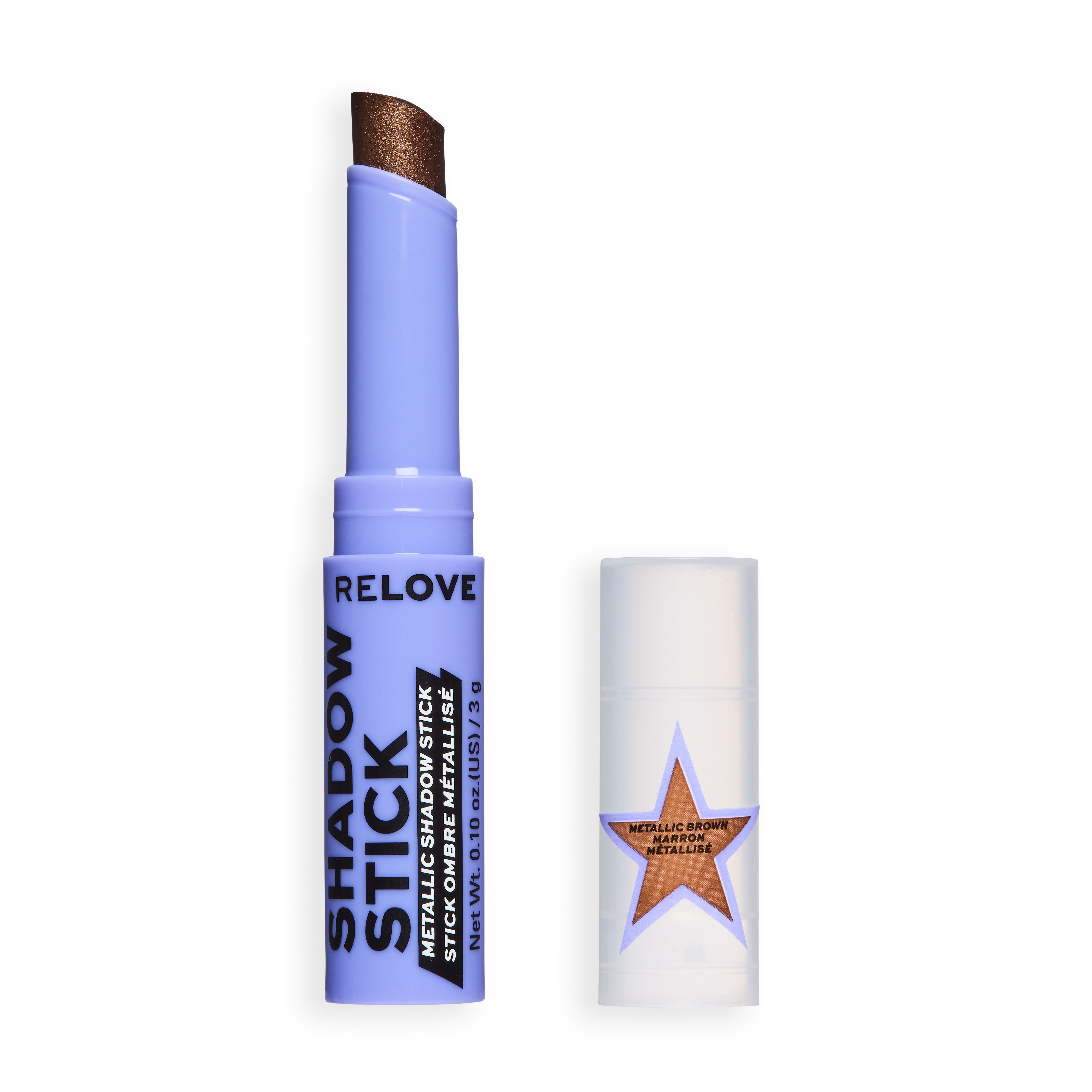 Relove Shadow Stick Metallic Eyeshadow Stick Metallic Brown