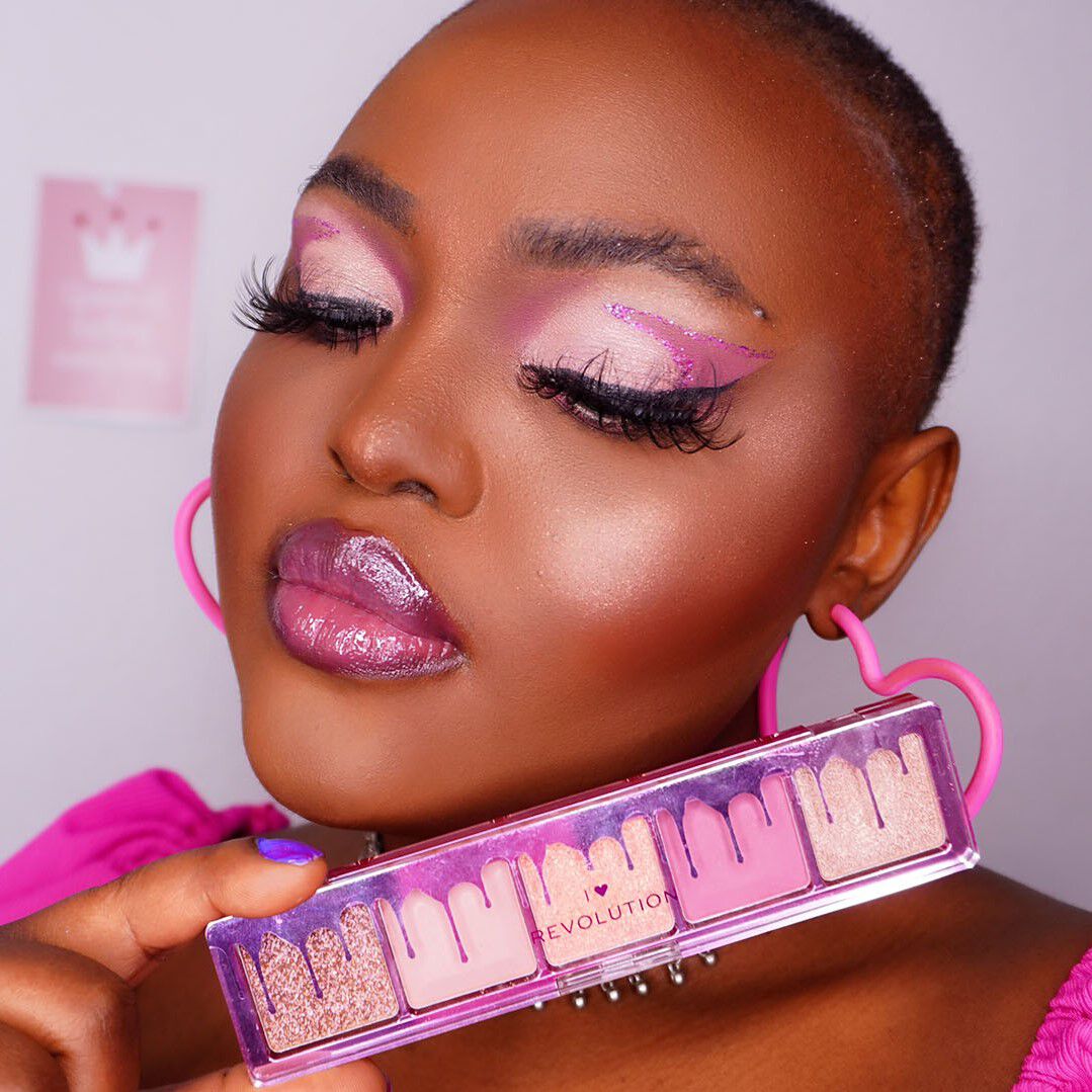 I Heart Revolution Mini Chocolate Eyeshadow Palette Raspberry Fool