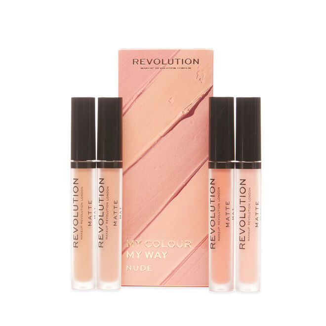 Makeup Revolution My Colour My Way Nude Lipstick Set