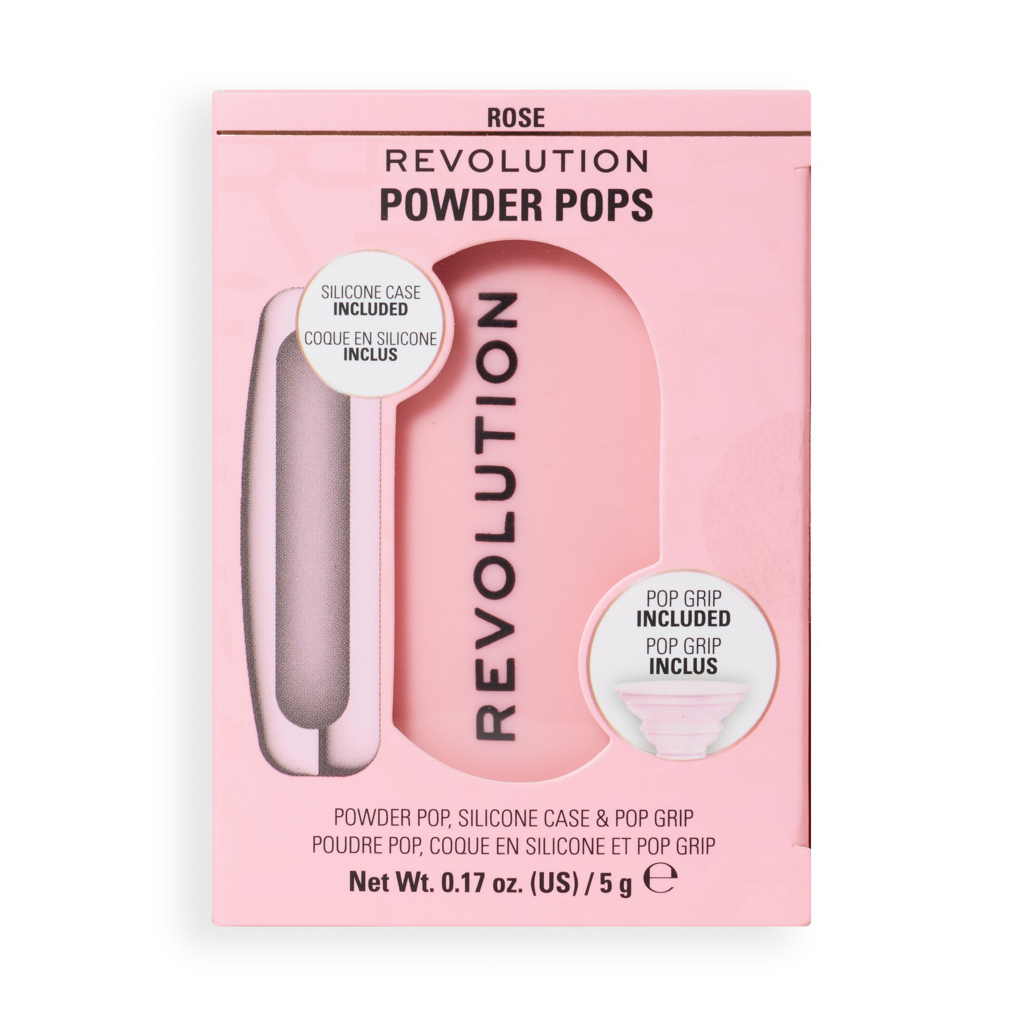 Revolution Powder Pops Rose & Pop Grip Silicone Case Rose