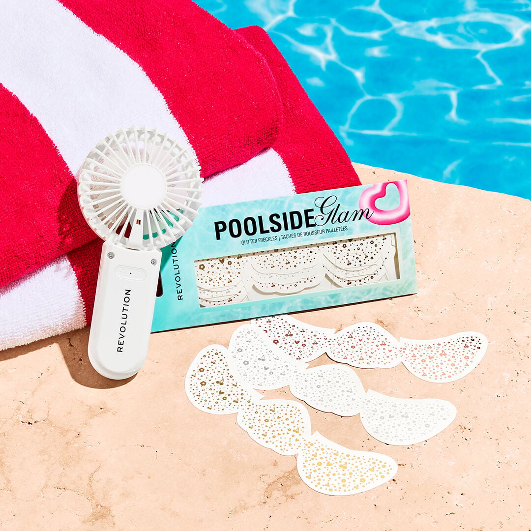 Revolution Poolside Hand Held Electric Fan White