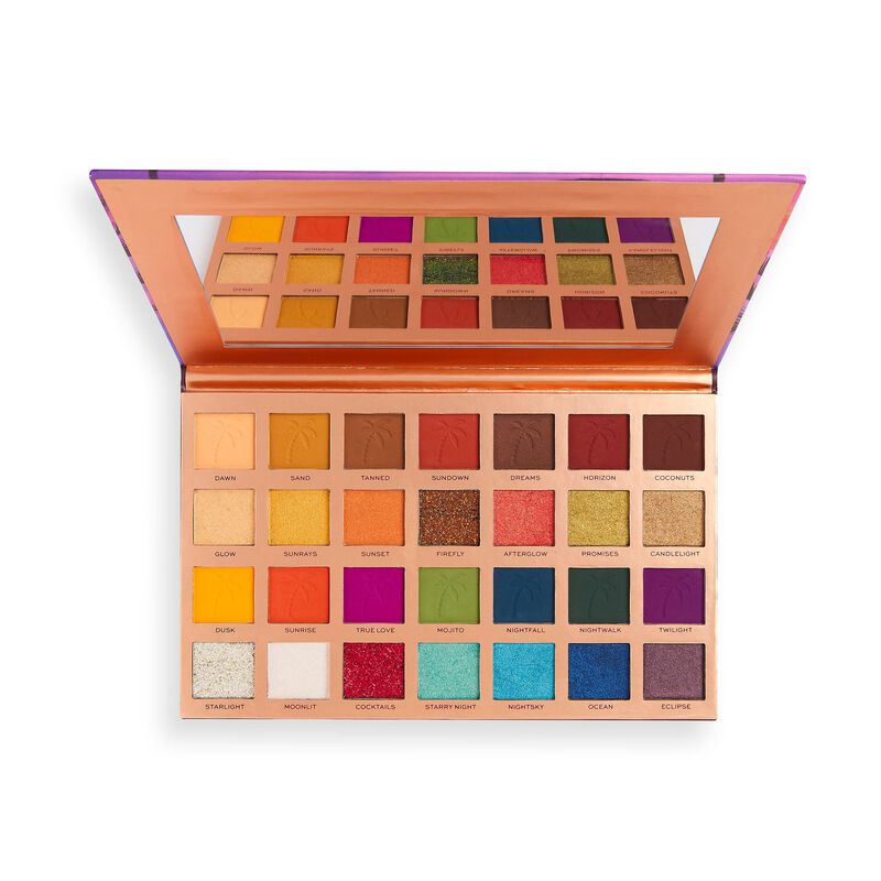 makeup revolution x tammi tropical twilight eyeshadow palette