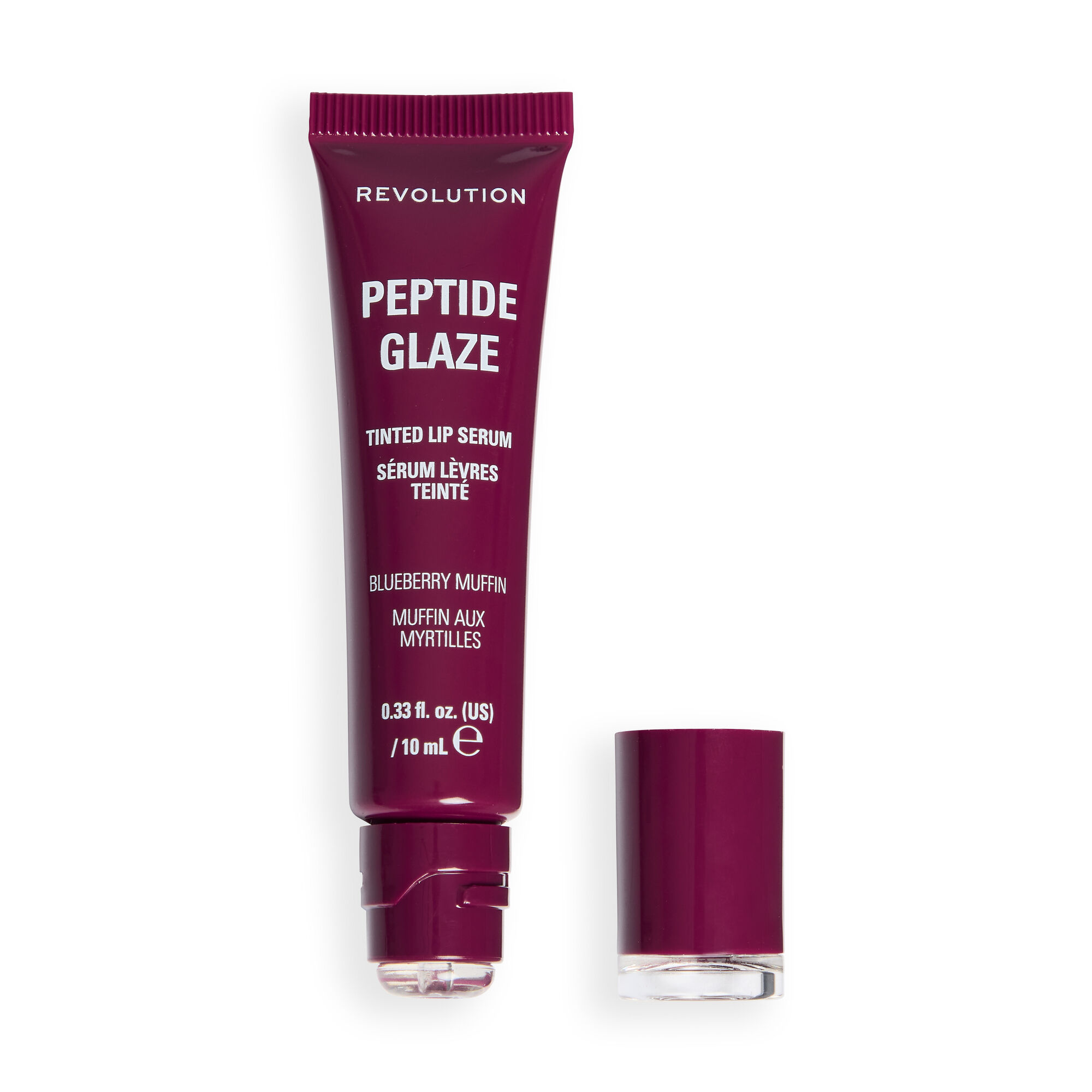 Revolution Peptide Glaze Tinted Lip Serum Blueberry Muffin