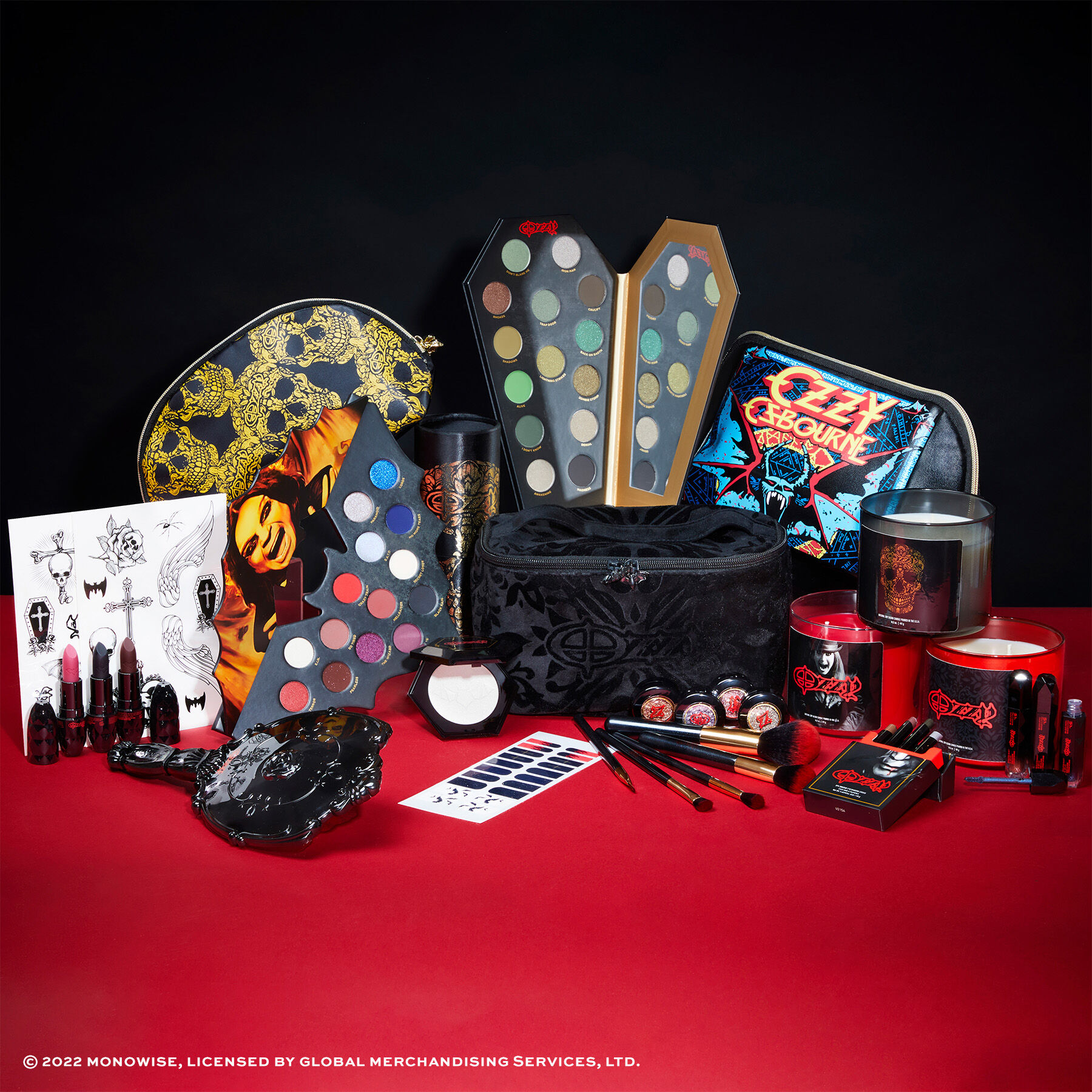 Rock & Roll Beauty Ozzy Train Case Cosmetic Bag