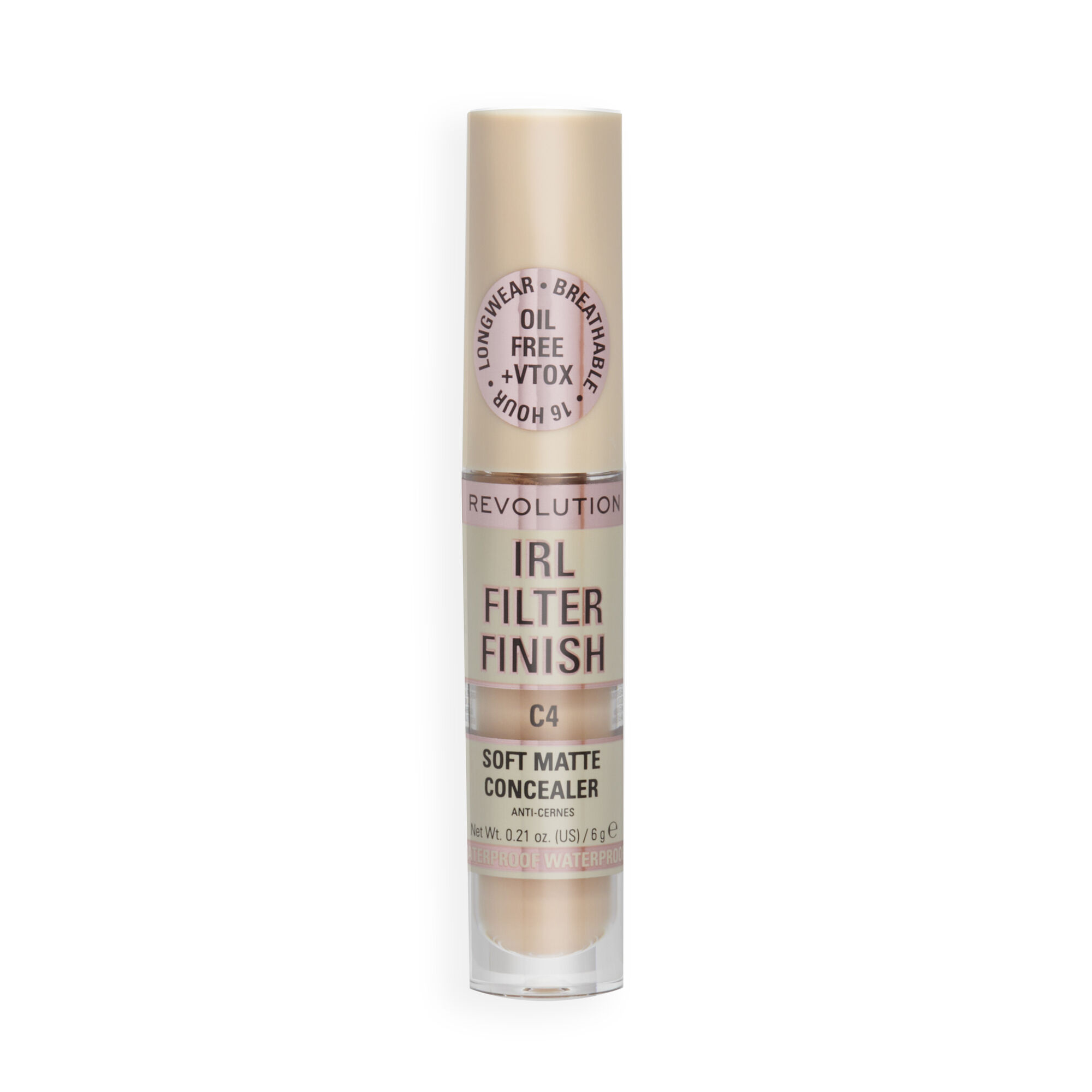 Revolution IRL Filter 16H Hydrating Full Coverage Concealer C4