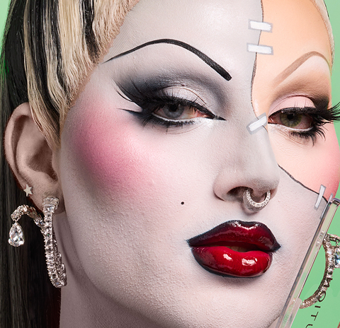 Step 2 Full Face of Monster Makeup by Ellis Atlantis