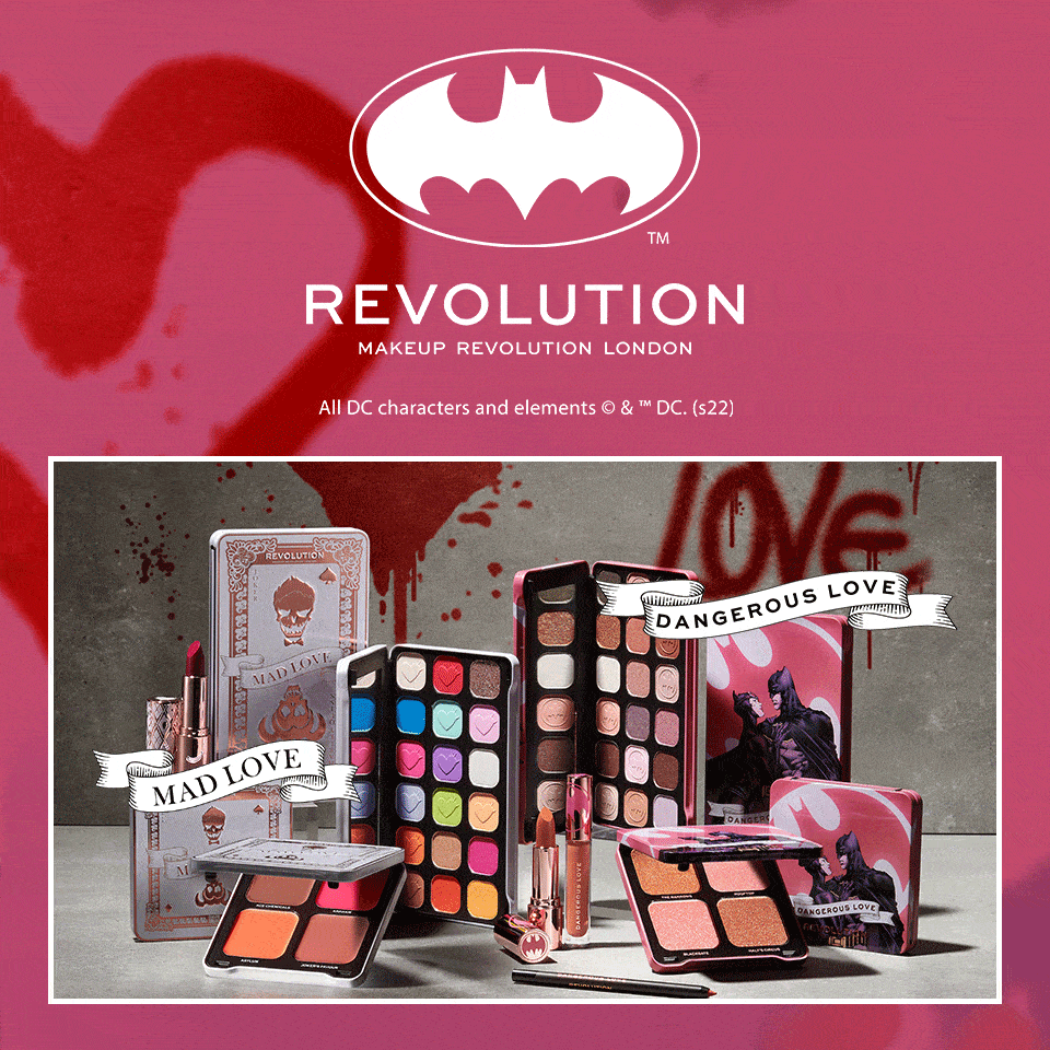 Shop our collaboration collection today Revolution Beauty