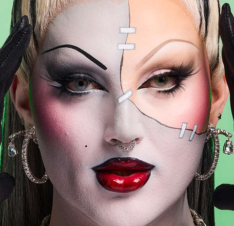 Step 1 Full Face of Monster Makeup by Ellis Atlantis