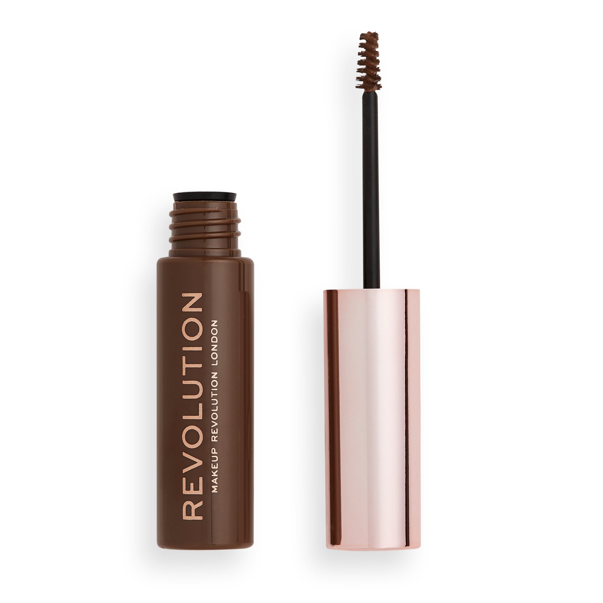 Makeup Revolution Brow Gel Medium Brown Revolution Beauty