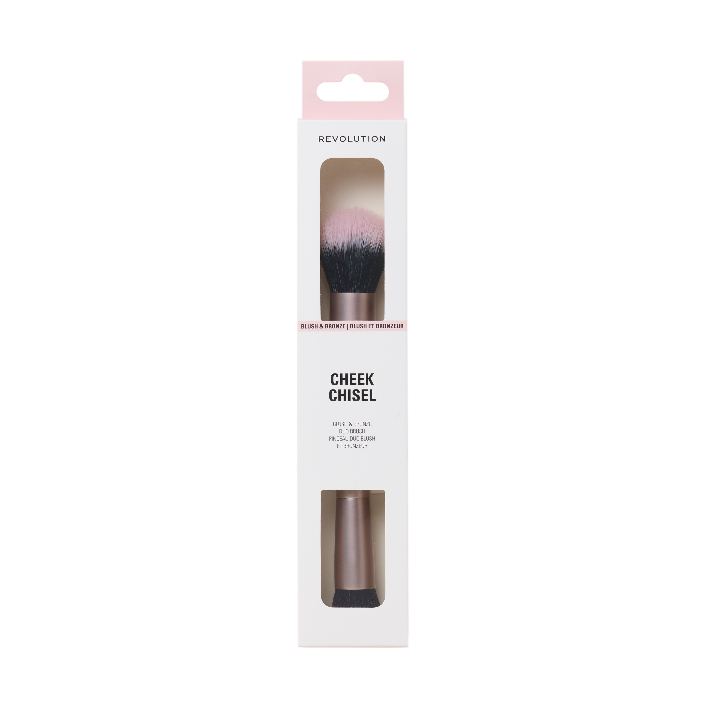Revolution Cheek Chisel Blush & Bronze Duo Brush